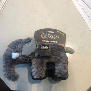 Spunky Pup Gray Elephant Dog Toy